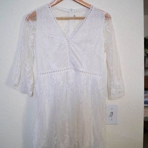White, Lace mini dress